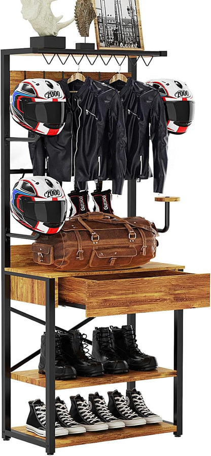 Motorcycle Helmet Holder Floor Standing, Sports Helmets, Boots & Accessories by escortsyourcyclinggear