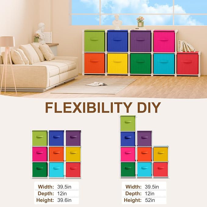 Briwooody 9 Cube Storage Organizer Bins - Image 3