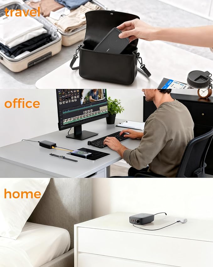 TESSAN 65W 6-in-1 Multi-Port Charging Station - Image 6