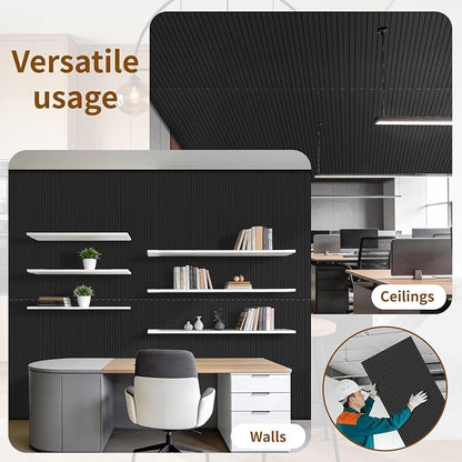 RITOLLO 8-Pack PVC Slat Wall Panels - Image 7