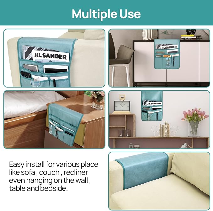Teniux Remote Control Holder GRS Certified Armrest Organizer - Image 5