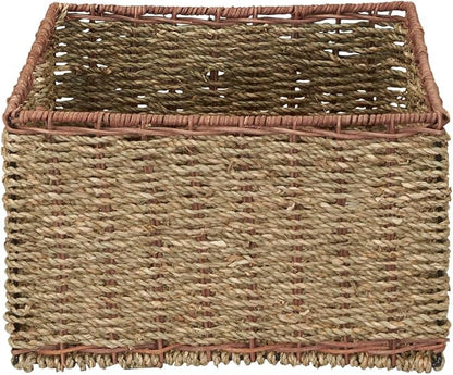 Household Essentials 5 Drawer Seagrass Wicker Storage Tower - Image 6