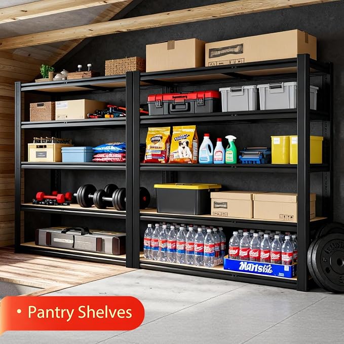 Heavy Duty Storage Shelves Unit, Adjustable Metal Garage Shelving, 3500LBS - Image 7
