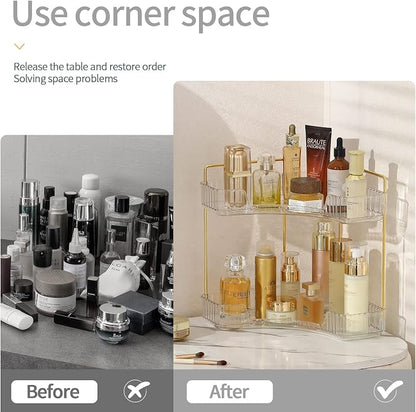 Corner Bathroom Countertop Organizer, Vanity Trays - Image 3