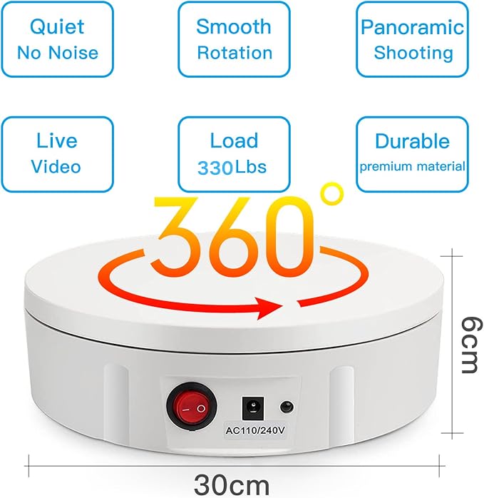 JAYEGT Motorized Rotating Display Stand, 350Lbs Load，360 Degree Electric - Image 8