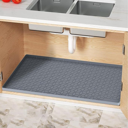 Under Sink Mat, Silicone Waterproof Under Sink Liner, Sink Cabinet Organizer by MIFADFAOtailoredtoyourhome