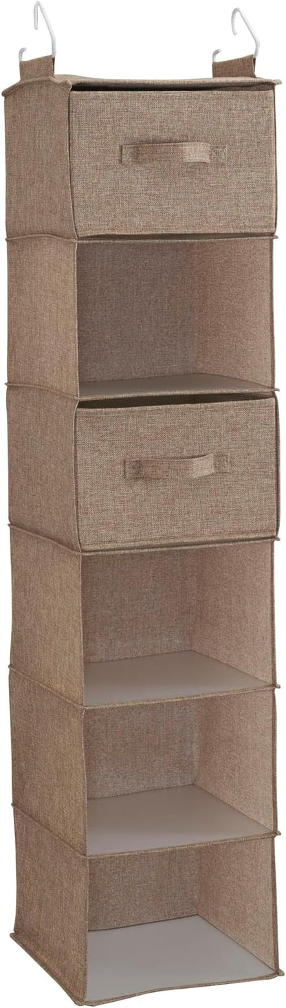 Household Essentials 6 Shelf Hanging Closet Organizer, Hanging Closet Shelf - Image 7