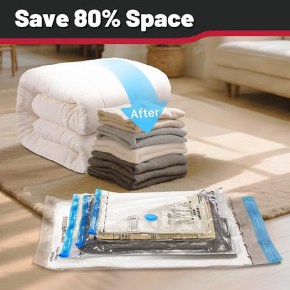8 Pack Jumbo Vacuum Storage Bags, Vacuum Seal Bags - Image 3