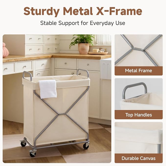 StorageWorks 2 Section Laundry Sorter - Image 6