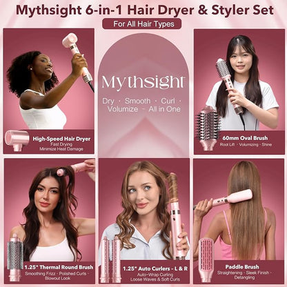 Dual Voltage StyleVibe 6-in-1 Air Styler, Hair Dryer & Blow Dryer Brush - Image 2