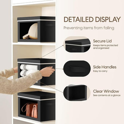 Homsorout Storage Bins with Lids - Image 4