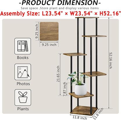 AZERPIAN Plant Stand 6 Tier Indoor Metal Flower Shelf - Image 4