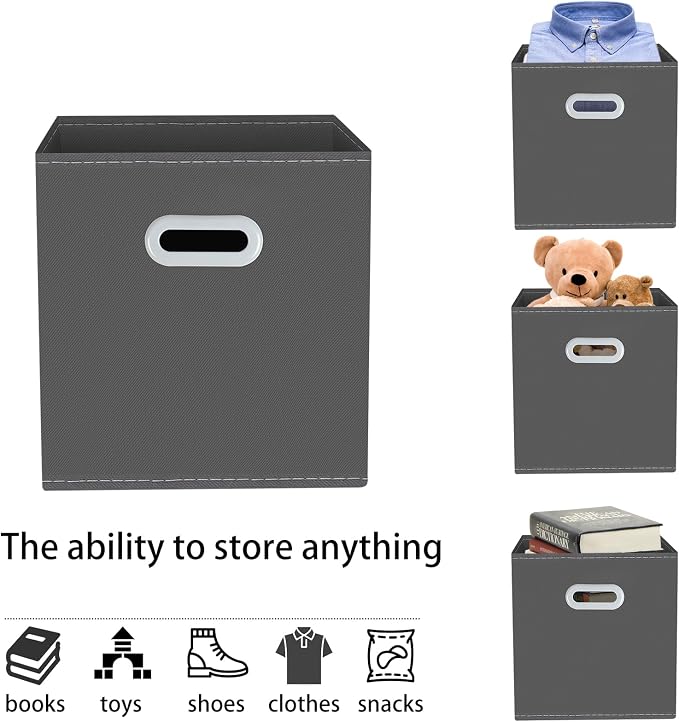 Yunkeeeper storage bins Cubes, Fabric Cube Organizer - Image 3