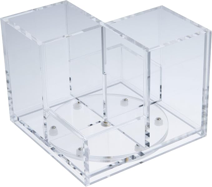 Gartner Studios 360 Degree Rotating Acrylic Carousel Pen Holder, 5” x 5” by GartnerStudios