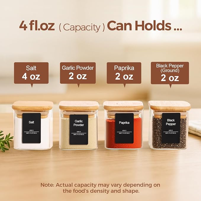 ComSaf 16Pcs Glass Spice Jars - Image 2