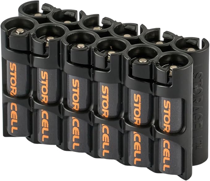 Storacell by Powerpax AAA Battery Storage Caddy, Holds 12 Batteries by Storacell