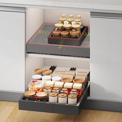 Pull out Cabinet Organizer, Width and Depth Expandable by Fokyfok