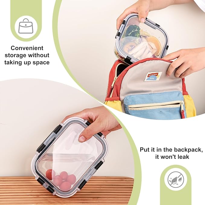 Liuruiyu 8 Pack Glass Food Storage Containers - Image 5
