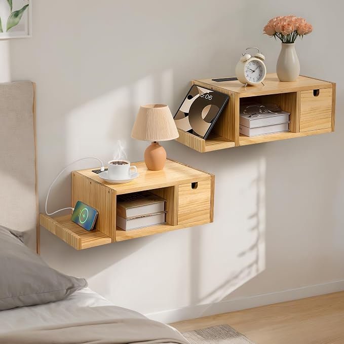 Afuly Floating Nightstand Set of 2 - Image 2