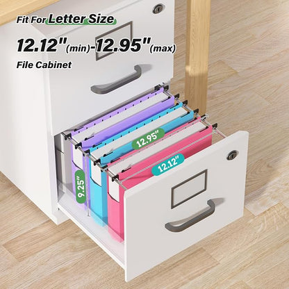 Plastic Hanging File Folder Letter Size, Heavy Duty 2" Expandable File Folder - Image 4