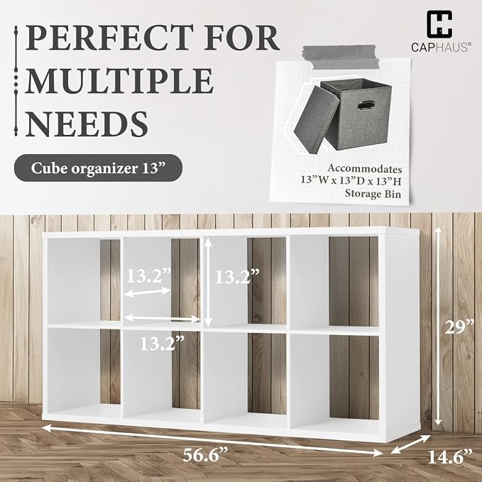 CAPHAUS Sturdy Room 13-Inch Cube Storage Organizer Shelf, - Image 3