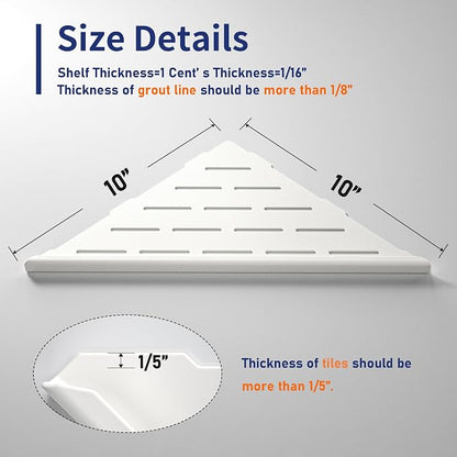 Corner Shower Shelf, 304 Stainless Steel - Image 4