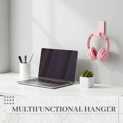 Weewooday 4 Pieces Headphone Hanger Headset Stand Holder Adhesive Wall Mount - Image 6