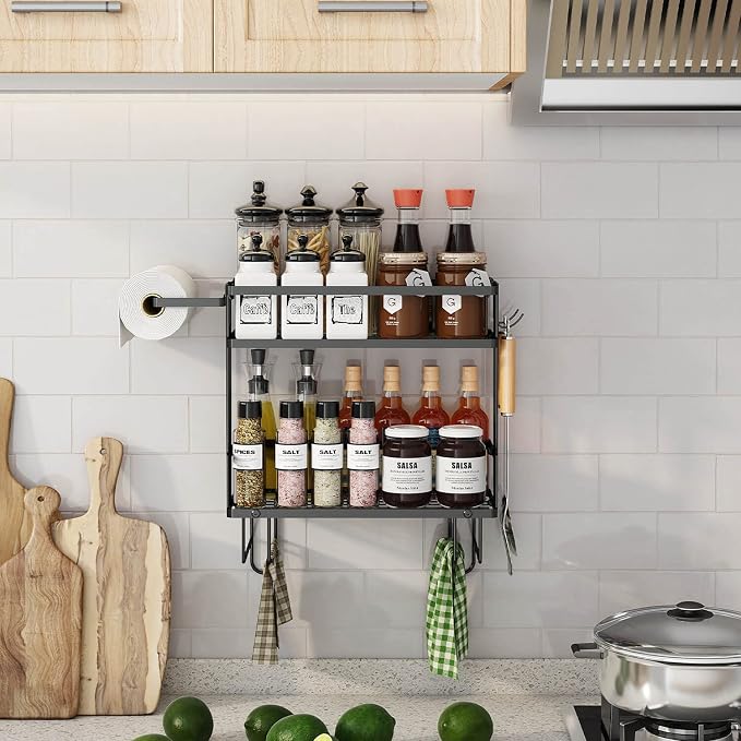 2-Tier Over Toilet Storage Shelf, Wall-Mount - Image 2