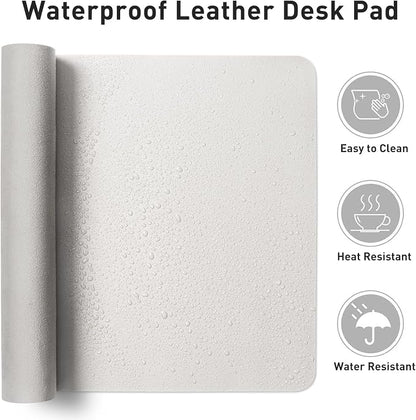 Aothia Leather Desk Pad Protector, Mouse Pad, Office Desk Mat, Non-Slip PU - Image 6