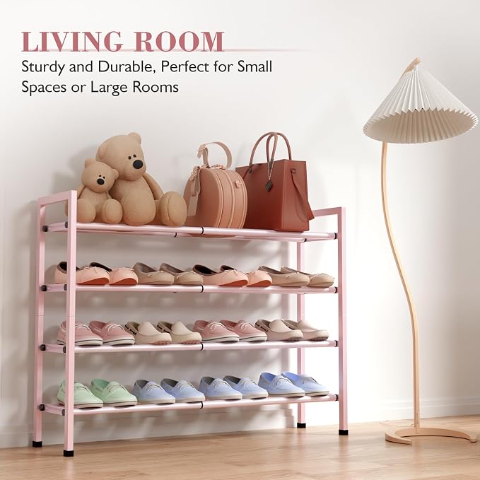 Bumusty 4-Tier Expandable Shoe Rack - Image 6