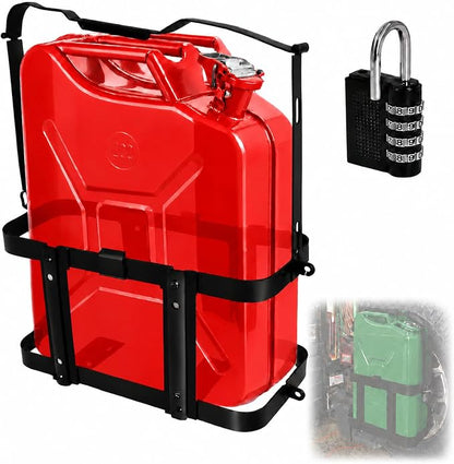 Jerry Gas Can Holder Rack with Combination Lock, Jerry Can Mount Holder Heavy by MCCKLE