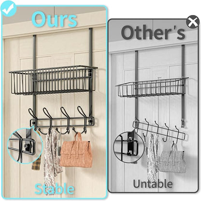 Kaiferty Over The Door Hooks Organizer, Door Hanger Door Storage - Image 3