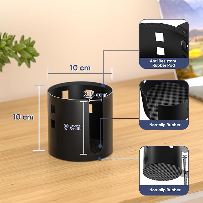 Deeper Desk Cup Holder, OOKUU Anti-Spill Cup Holder - Image 4