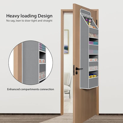 Univivi 5-Shelf Fabric Door Storage Over Door Hanging Organizer - Image 2