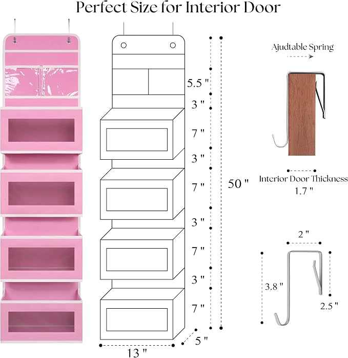 Giraffe Creation Over Door Organizer - Image 5