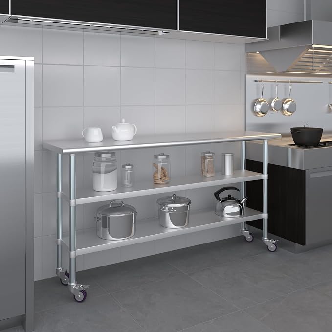 AmGood Stainless Steel Work Table - Image 7