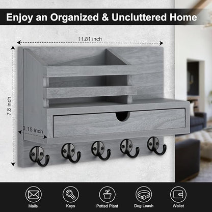 Key Holder Wall Mount, Mail Holder - Image 2