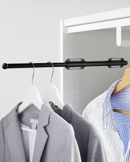 Valet Rod for Closet Pull Out, Standard Retractable closet rod organization rack - Image 4
