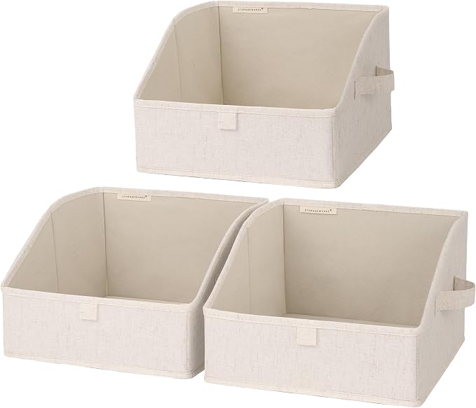 StorageWorks Closet Storage Bins, Trapezoid Organizer Box by StorageWorks
