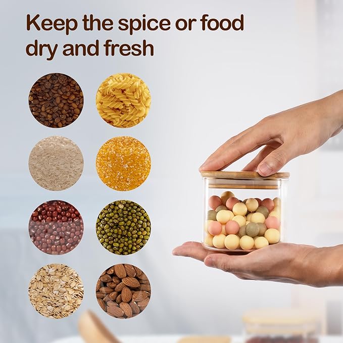22oz Airtight Square Spice Containers - Image 4