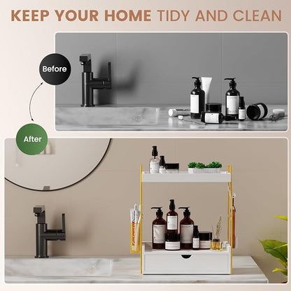 2 Tier Bathroom Counter Organizer - Image 4