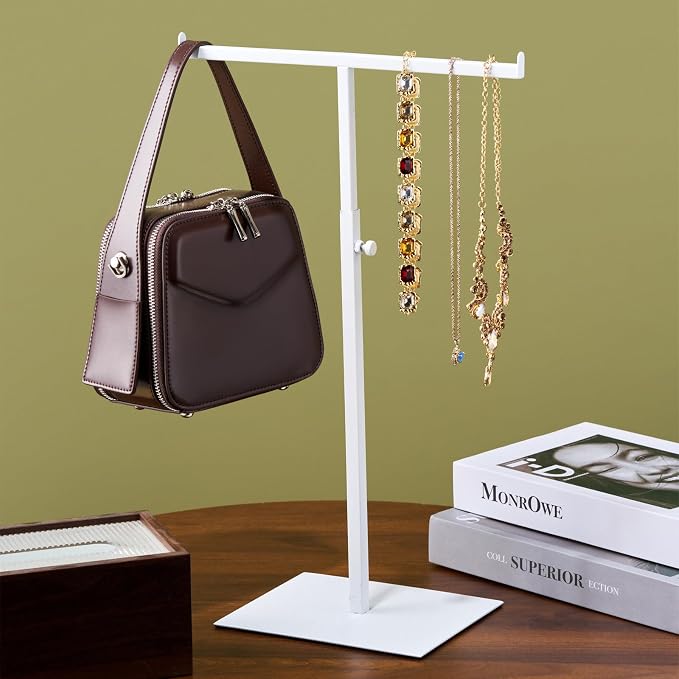 Purse Display Stand Jewelry Tower Stainless Steel Handbag Stand Jewelry Stands by CHANJEYION