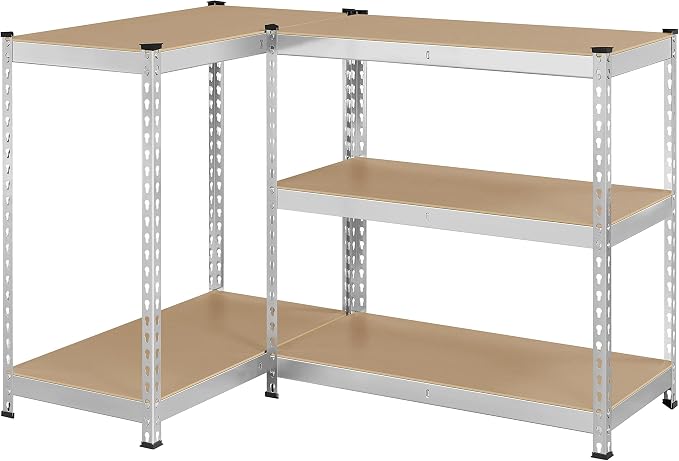Topeakmart 5-Tier Utility Shelves, Metal Storage Shelves Garage Shelving Unit - Image 8