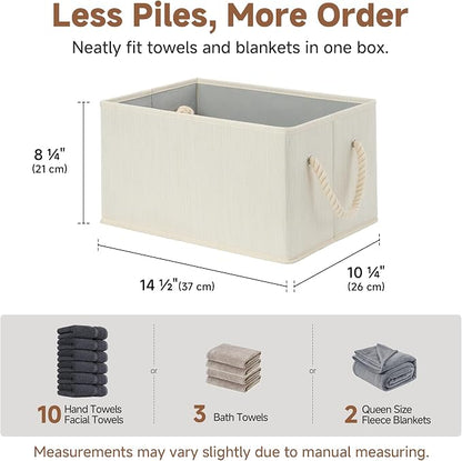 StorageWorks Storage Baskets for Shelves, Foldable Fabric Closet Storage Bins - Image 3