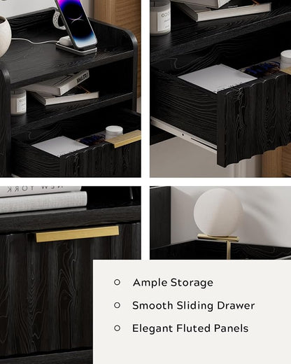Fluted Floating Nightstands Set of 2 - Image 4