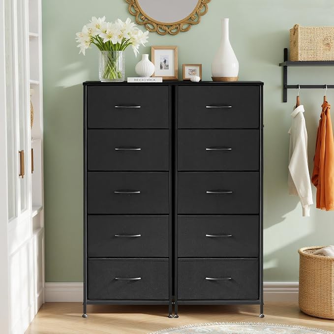 5 Drawers Dresser for Bedroom Fabric Storage Tower - Image 2