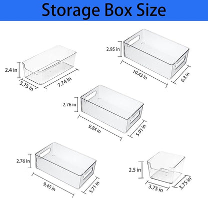 Refrigerator Organizer Bins 6 Pack Fridge Organizers - Image 2