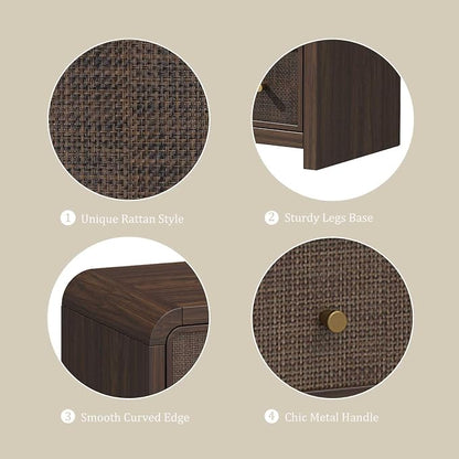 Oak&Sparrow 6 Drawer Dresser for Bedroom, Boho Chest of Drawers, Thickened - Image 7
