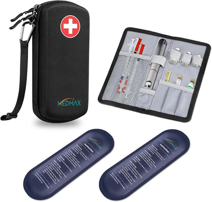 Hard Shell Insulin Cooler Travel Case by MEDMAX