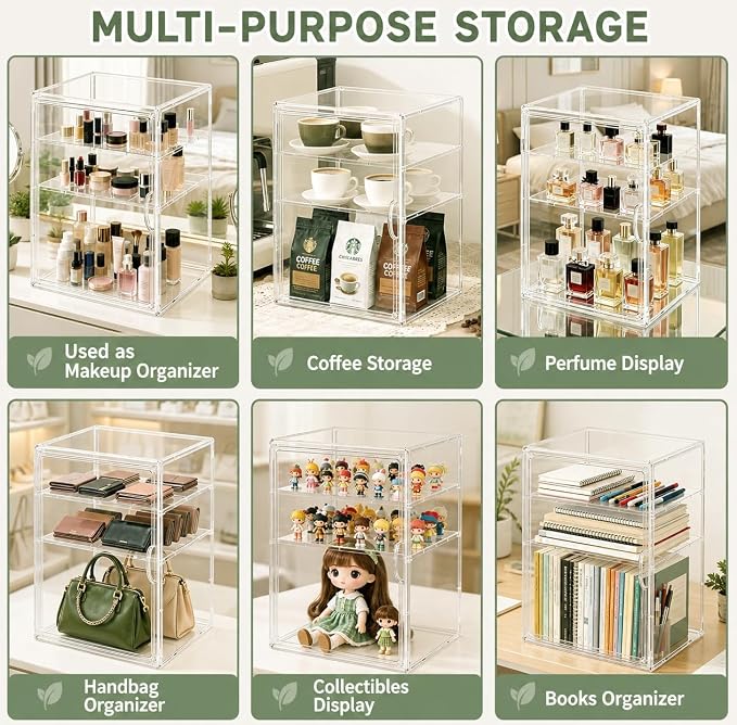 Baby Bottle Storage Organizer for Countertop, Large Clear Bottle Organizer - Image 8